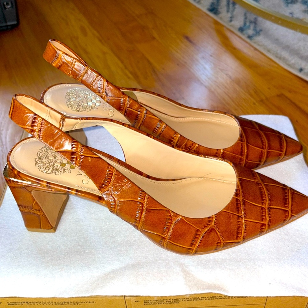 New Vince Camuto Faux Croc heels